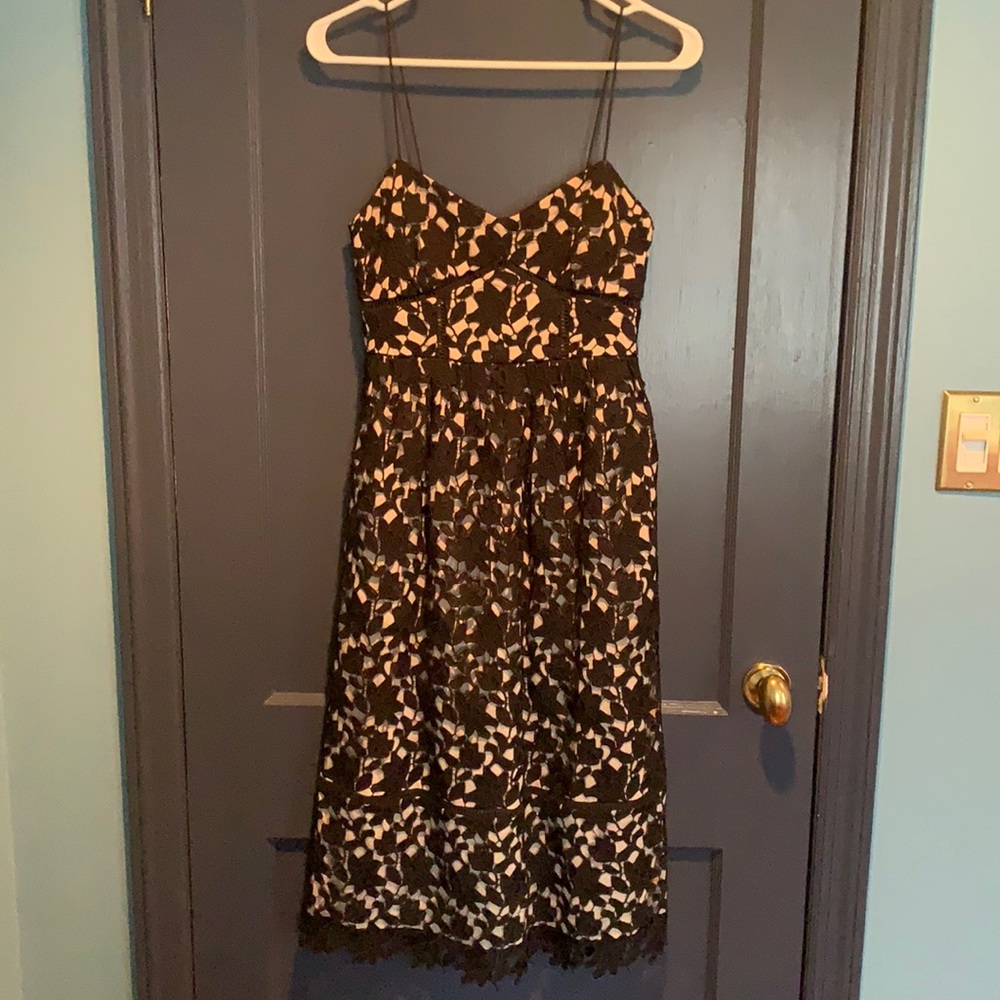 Club Monaco Black Lace Dress